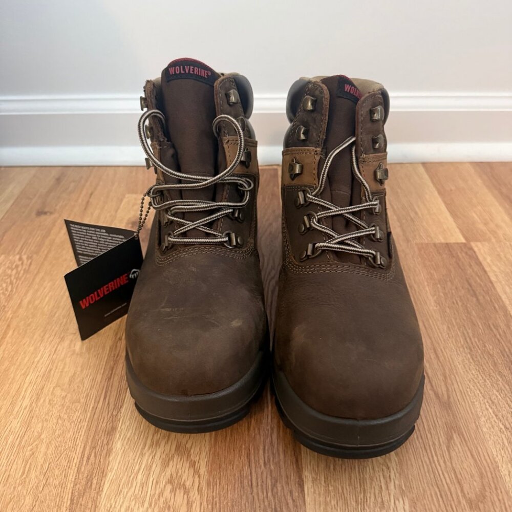Wolverine Cabor 6" Waterproof Composite Toe Boots | Dark Coffee | Men’s 9 EW - Picture 4 of 12